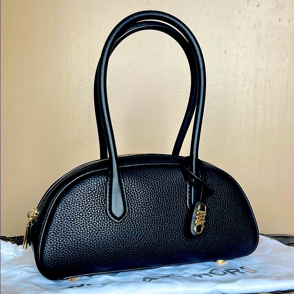 Michael Kors Lu Lu Black Leather Handbag